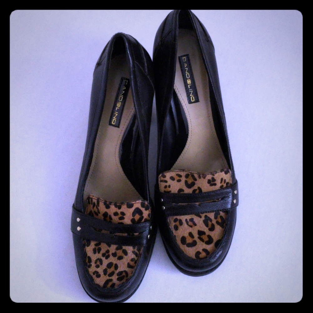 Bandolino faux animal print leather shoes